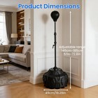 Punching Bag Freestanding Reflex Speed Boxing Bag Training Height Adjustable