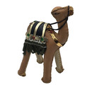 Handmade Tan Brown Leather Camel Figure Souvenir Collectible