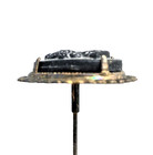 Black Glass Cameo Glass Hatpin Hp-070