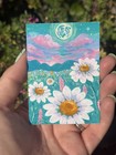 Aceo Print Limited Edition Painting Daisy Moon Landscape Art Shaped by sykes