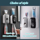 Mengni Automatic Toothpaste Dispenser   Toothbrush Holder     Wall-mount     