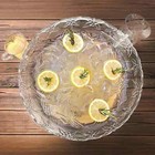8 Quart Elegant Clear Premium Heavyweight Punch Bowl For Party   Wedding 12x6  