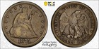 Pcgs F 15 1875-cc 20c Seated Liberty Twenty Cent Coin  carson City Mint  Gold L