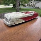 Vintage 1950s Marx 20    Tin Friction Drive Toy Car Sportster Roadster Red white