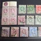 Stamps Of Sierra Leone  West Africa 1910-1920 Used   F  fine     king Edward Vii  