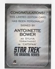 Antoinette Bower As Sylvia 2014 Star Trek Aliens Tos Autograph Card Auto