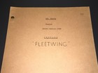 The Erwins - Orig 1954 Tv Script  fleetwing   blue Revised  prod  Covers  vf xf 