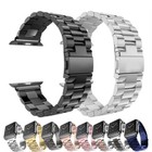 Stainless Steel Metal Strap For Apple Watch Series 7 6 Se 5 4 3 2 1 Iwatch Band