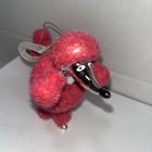 Poodle Dog Pink And Silver Christmas Ornament   Very Cute Poodle Dog