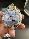 Delft Blue Dutch Holland Windmill Ceramic Handpainted Ornaments Lot