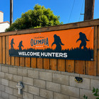 Olympia Beer Bigfoot Sasquatch Welcome Hunters Banner 8ft Vintage Bar Sign