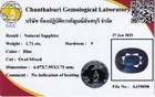Glc Certified 1 71ct Vs Oval Natural Blue Sapphire - Unheated  Mozambique Gem