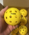  12  Official Franklin Sports Indoor outdoor Pickleballs X-40 Optic Yellow