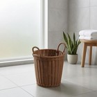 Wicker Laundry Basket Loop Handles Round Laundry Hamper Round Wicker Basket