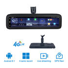 1080p 360   Panoramic 4ch Cameras Lens 4g Car Dvr Backup Mirror Dash Camera Gps