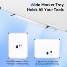 24  X 18  Magnetic Whiteboard For Wall Dry Erase Board With Silver Frame Hanging