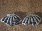 Vintage Fan-shaped  Pronged Shoe Clips