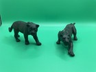 Set Of 2 Black Panther Collectible Figurines Wild Cat Models