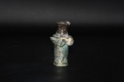 Genuine Ancient Roman Glass Bottle With Trailed Decoration Circa 1st Century Ad