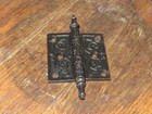 Antique Victorian Ornate Cast Iron Door Hinge  3 By 3 Inch