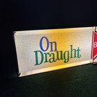 Vtg 1950 s Budweiser Beer On Draught Florescent Light Up Bar Sign - Tested Works