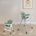 3-in-1 Baby High Chair  Portable Adjustable With Removable Dual-layer Tray