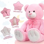 Giant Teddy Bear  47 Inch Soft Big Stuffed Animal Life Size 4 Feet Plush Bear   