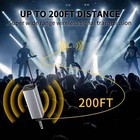 Handheld Uhf Dual Wireless Microphone - 200ft Range auto-connect for Karaoke Etc
