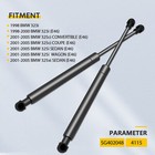 2pcs For Bmw E46 3 Series Front Hood Lift Supports Gas Springs Struts Shocks