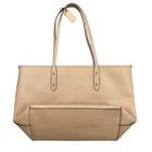 Coach City Tote Beige Leather Double Handle Large Bag Crossgrain B1747-f57522