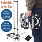 Luggage Cart With 2 Wheels Foldable  Purse Trolley  Portable Travel Dolly Com   