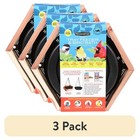 3 Pack Cedar 2 In 1 Wild Bird Bath Feeder Platform Hanging Garden Outdoor New