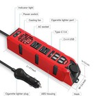 200w Car Power Inverter  2 4a Usb Ports And 1 Type C Port   cigarette Lighter