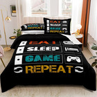 Gaming Comforter Set Twin Size For Boys Kids Game Room Decor Video Game Gamer Co