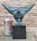 Modern Milo Bronze Female Figure Xxl Woman Sculpture Special Patina Figurine