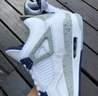 Jordan 4 Retro Midnight Navy Men S Mid Top Basketball Shoes Us Size