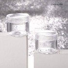 100 Count Clear Plastic Sample Containers 20g Empty Jars Cosmetic Containers 