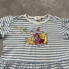 Vintage Disney Store Winnie The Pooh Dress Girls 4t Blue Stripe Piglet 90s