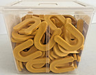 Qep Horseshoe Shims Yellow 3 16 Inch  5 Mm  Tile Spacers 100 Pack Open Box