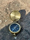 Brass Nautical Compass 2 5      Antique Style Polished Pocket Maritime Gift