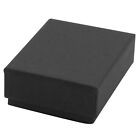 Lot Of 100 Black Matte Kraft Cotton Fill Jewelry Gift Boxes Choose Size