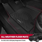 Floor Mats For 2022 2023 2024 2025 Jeep-all Weather For Jeep Wagoneer 8 Seats