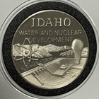 Idaho Water   Nuclear Development Rare Vintage Coin Sterling Silver Round Medal