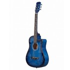 38-inch Acoustic Guitar With Picks  Strings  Capo  Case  Tuner  And Strap