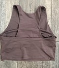 Athleta Ultimate Support Athletic Bra Sz L Mauve Wide Back Gym Yoga Workout