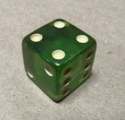 Vintage Single  Green Dice 15 25mm Even   Only Dice