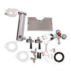 Double-faucet Beer Tower Beer Column Kit W dual Gauge Regulator For Bars  Homes
