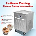 Kolice Commercial 22   Single Round Pan Rolled Ice Cream Machine ice Pan Machine