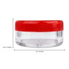 200 Pieces 5 Gram 5ml Plastic Makeup Cosmetic Lotion Cream Sample Jar Containers