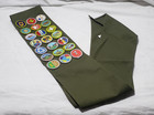 Vintage Bsa Boy Scouts Of America 36  Sash With 21  Patches Merit Badges